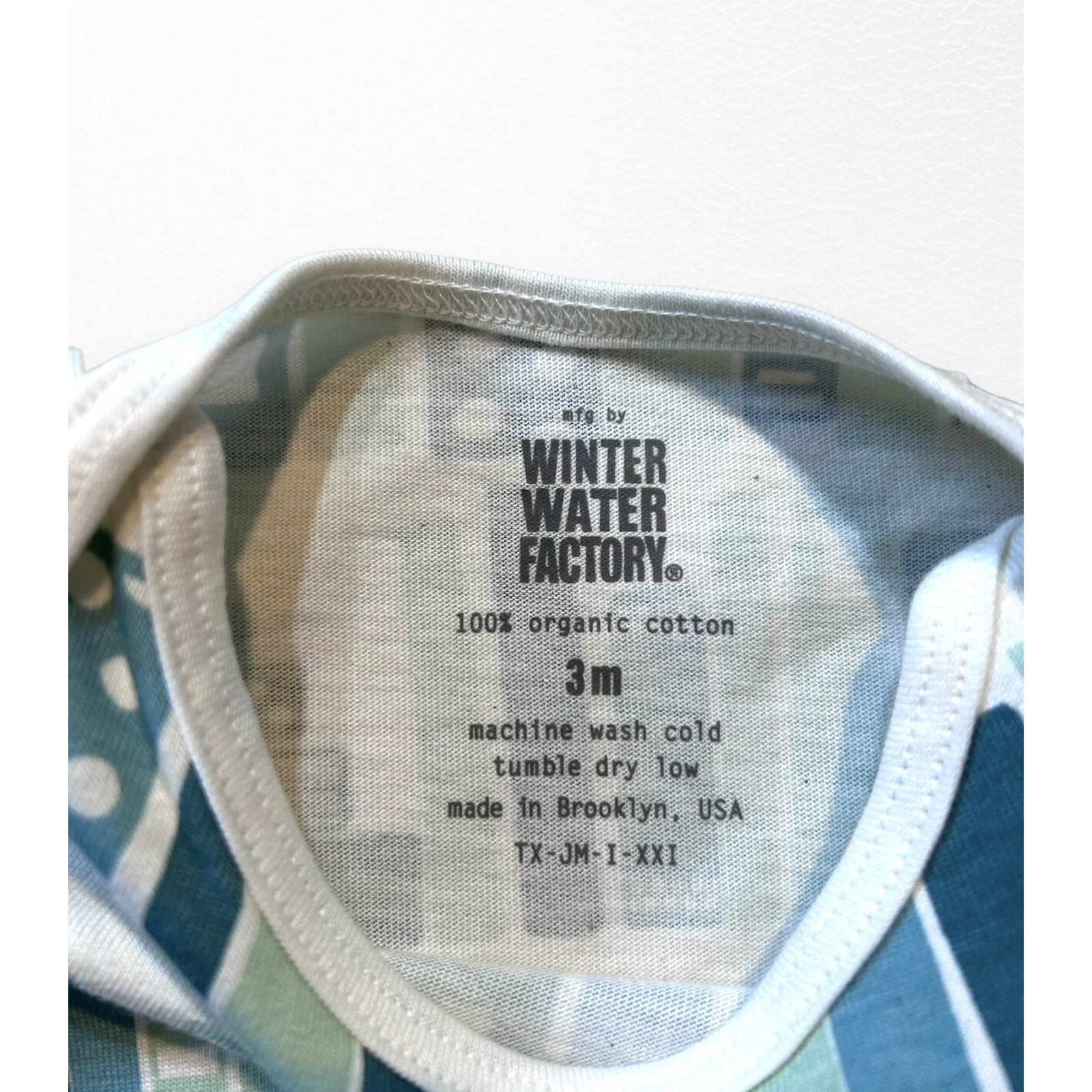 New Winter Water Factory Organic Bookshelf Tee, 3 Months — image 3 of 4